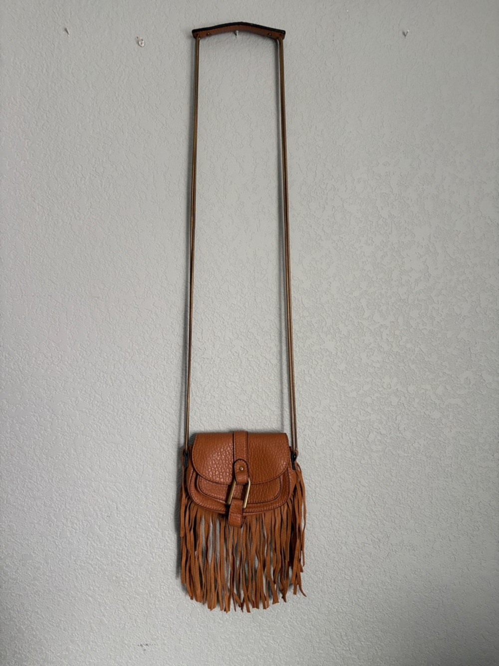 DV BY DOLCE VITA Brown Fringe Purse